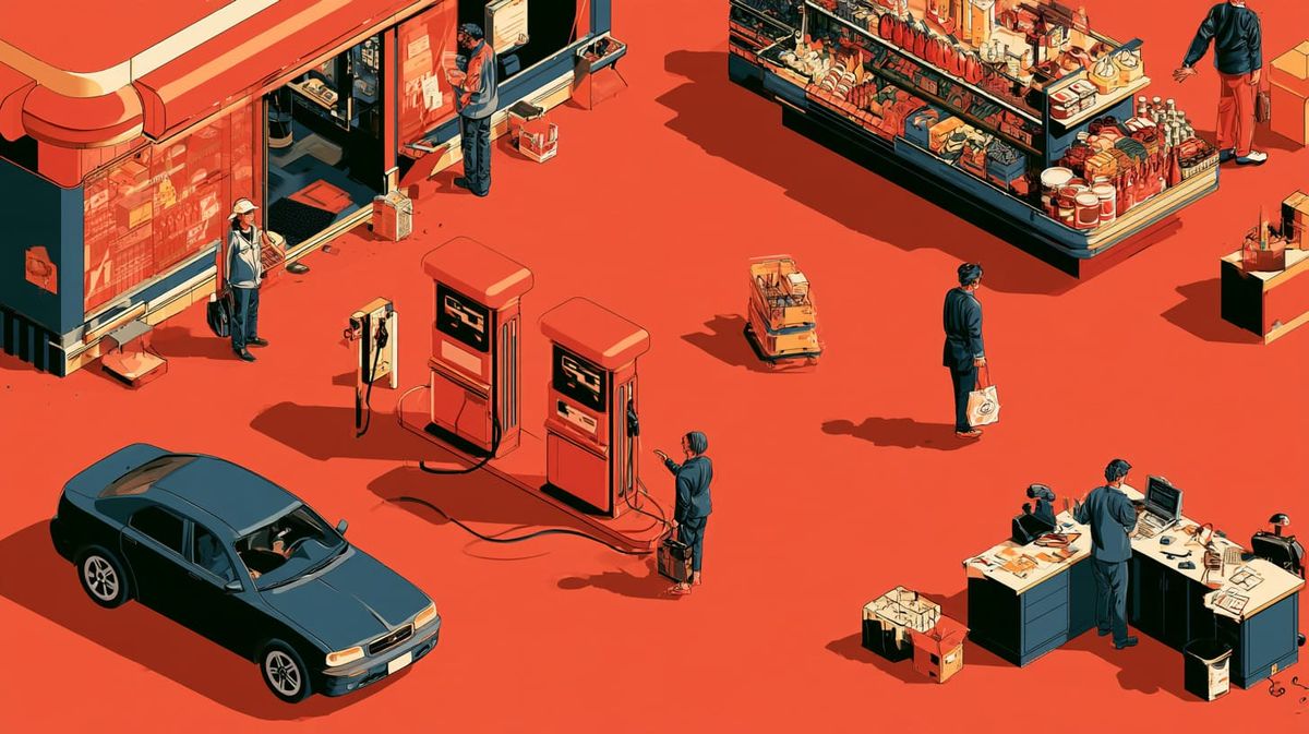 image shows consumers under pressure