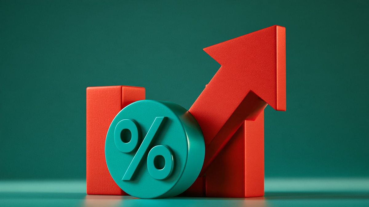 Image symbolizes rising interest rates