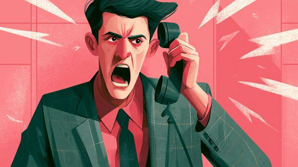 image of a complaining consumer