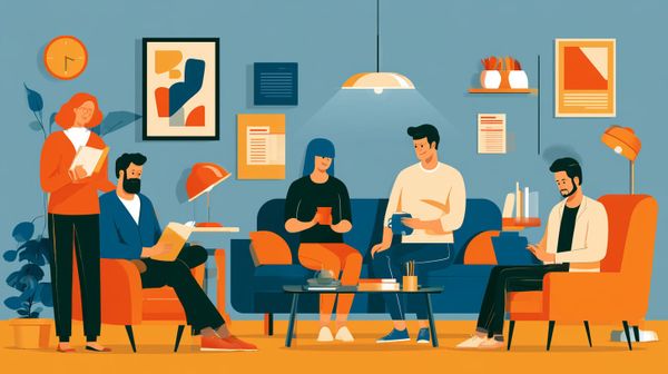 image of a group mental health care session
