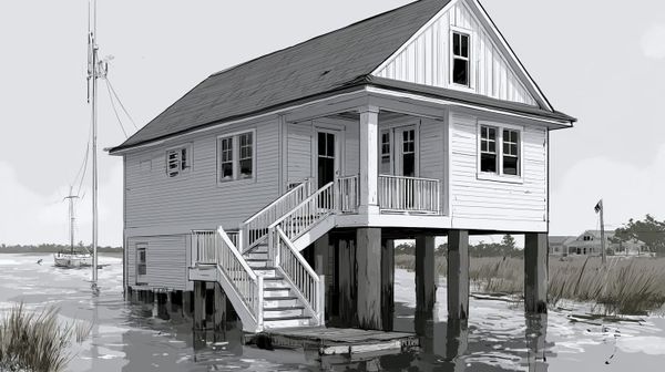 image of a raised home
