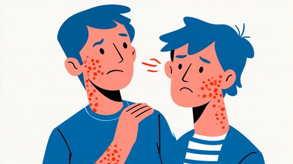 an image showing two shingles victims