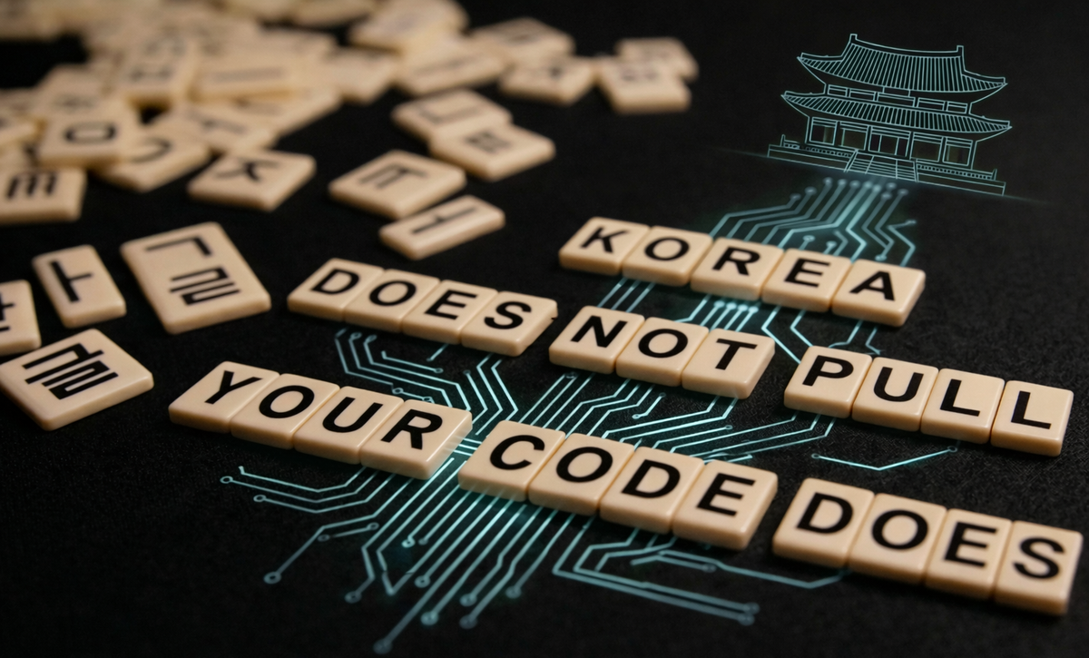 Korean Fluency Does Not Pull You — Your Code Does