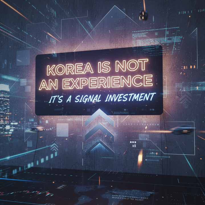 Korea Is Not an Experience - It's a Signal Investment
