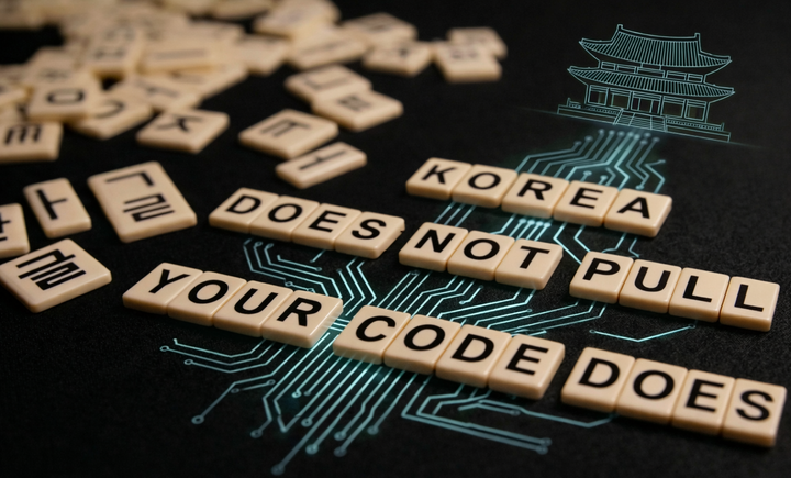 Korean Fluency Does Not Pull You — Your Code Does