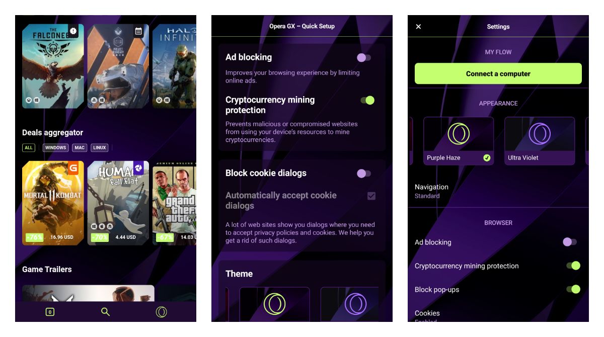 Opera GX beta for Android