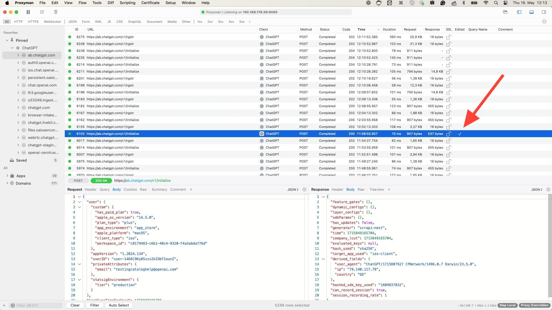 Making sure that API call is mapped locally