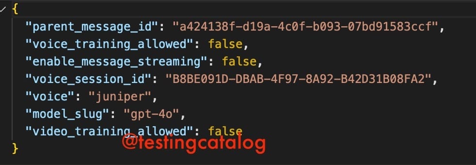 ChatGPT's voice training option