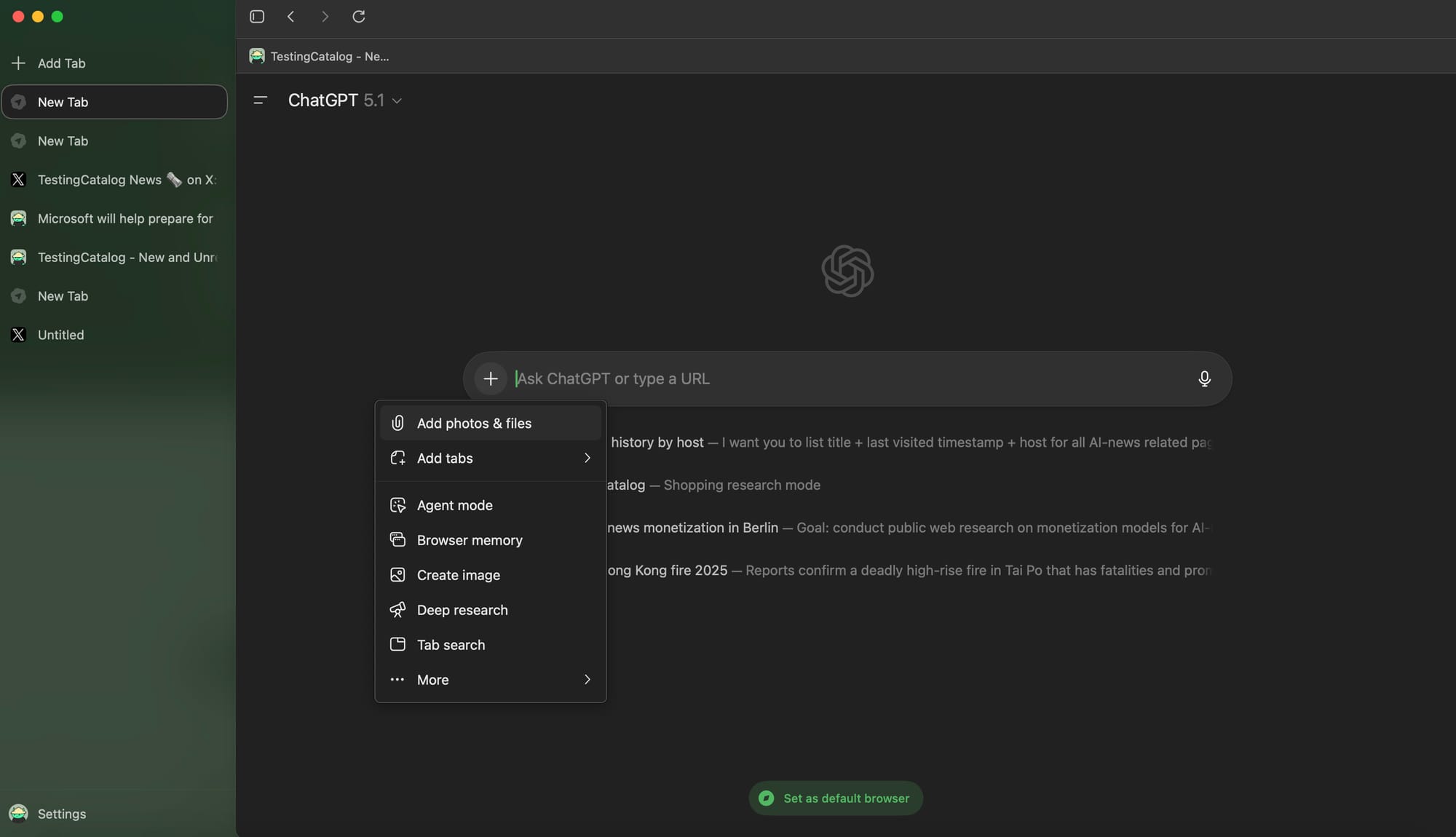 Browser Memory on Atlas