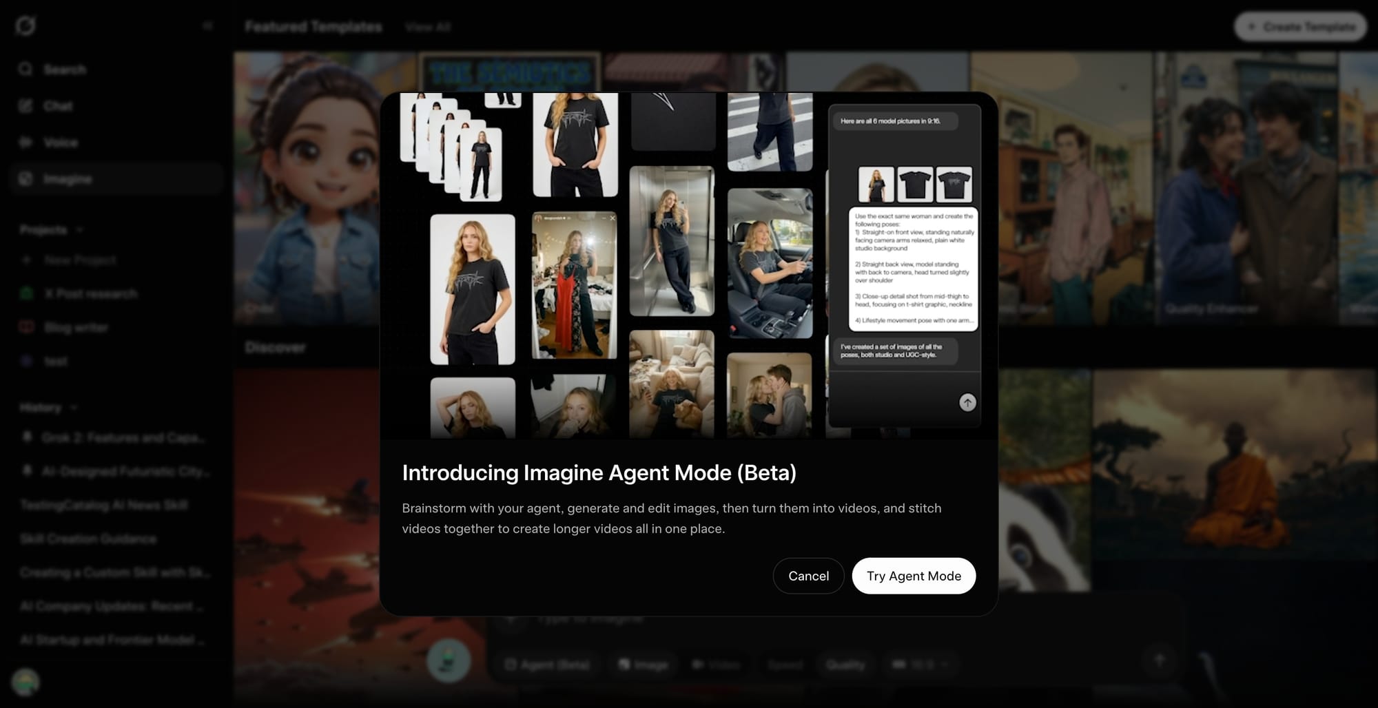 xAI Launches Imagine Agent in Grok