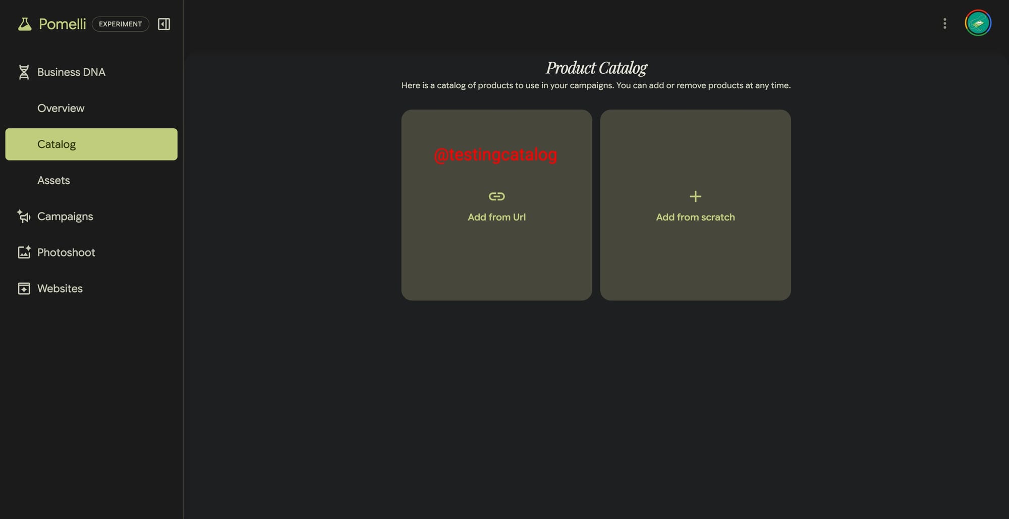 Google Pomelli Tests Catalog & Website Generation