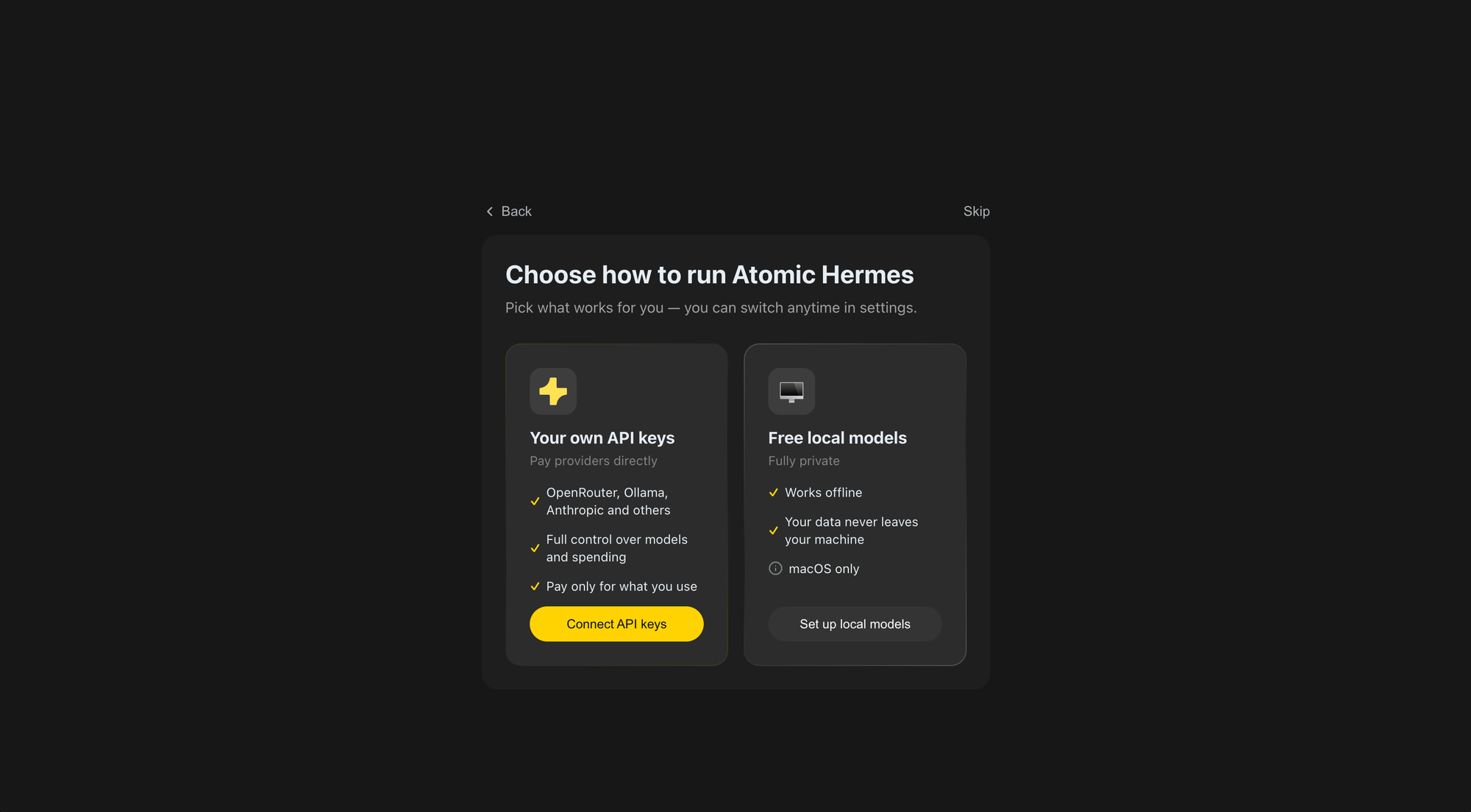 Atomic Bot adds one-click Hermes Agent setup