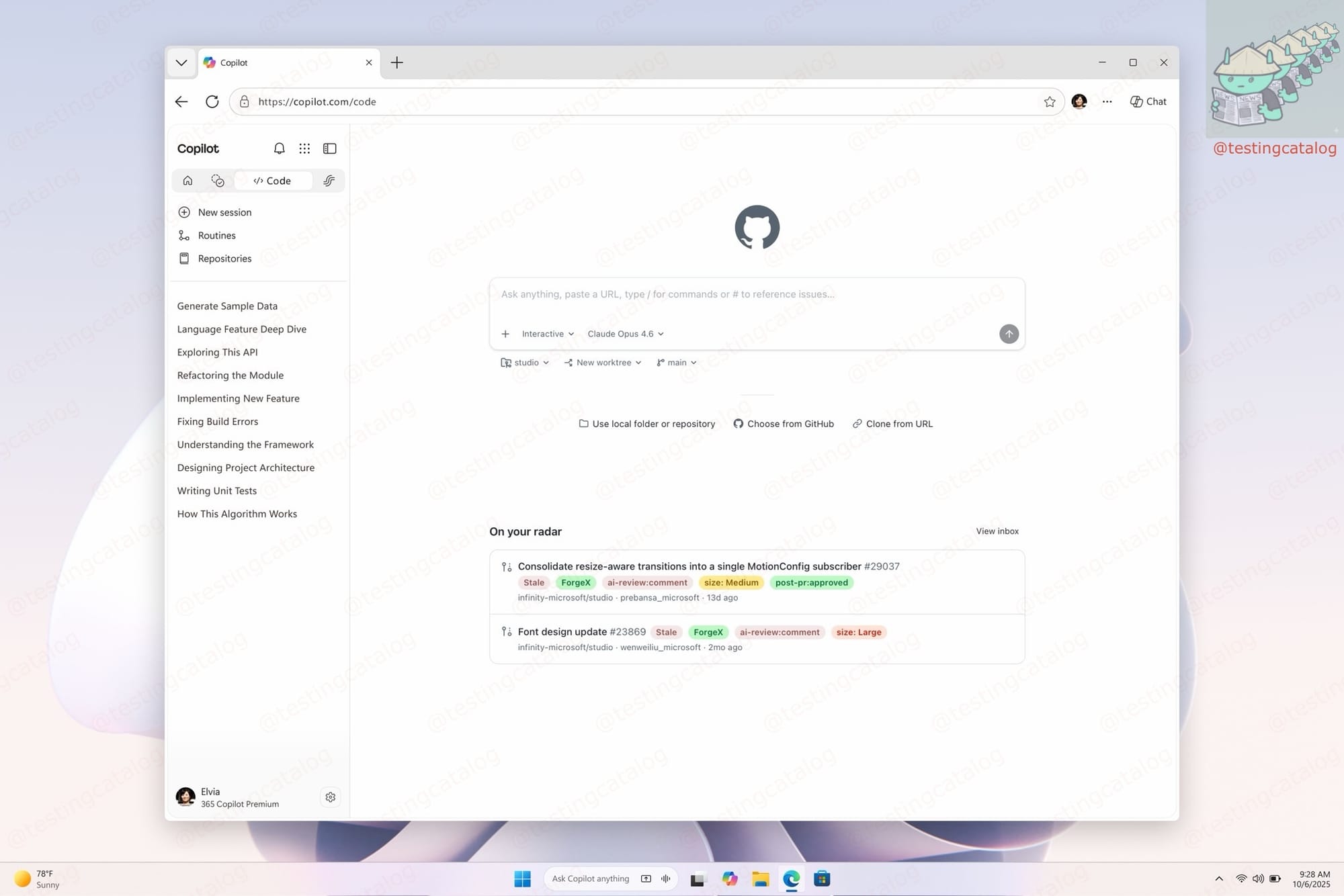 微软Copilot超级应用截图曝光，将整合GitHub Copilot和AI代理