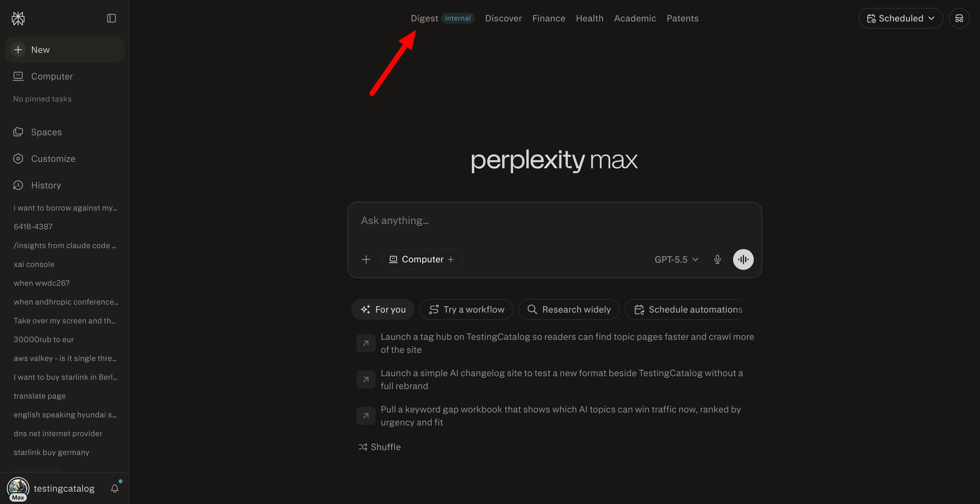 Perplexity Tests Digest for Daily Summaries