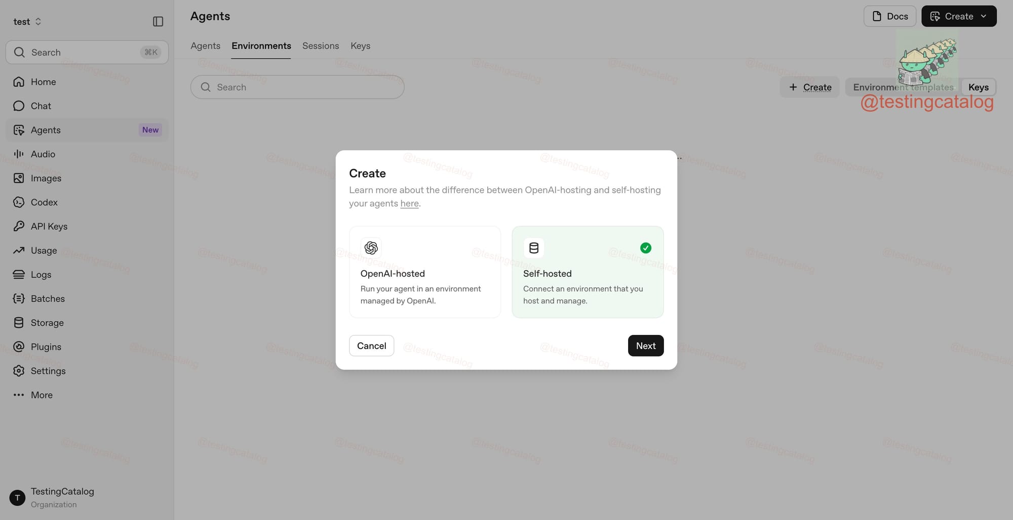 Managed Agents will be available on self-hosted environments too