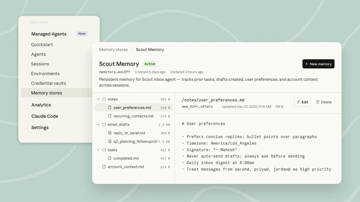 Anthropic launches Memory in Claude Agents for enterprise (1 minute read)