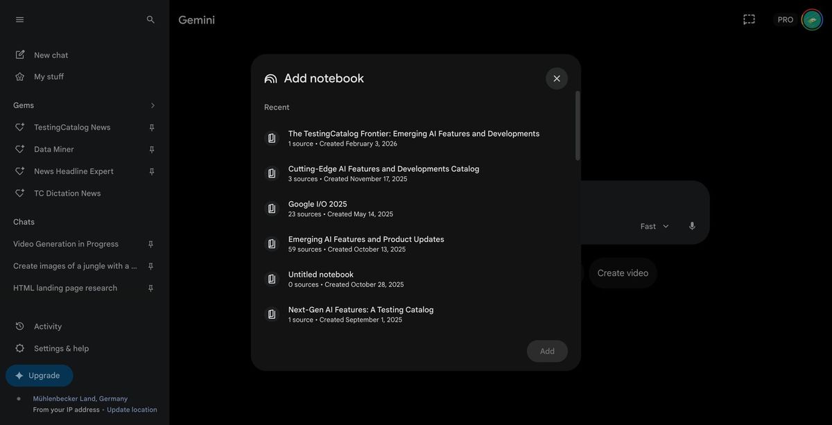 Google tích hợp NotebookLM trực tiếp vào Gemini cho người dùng trả phí
