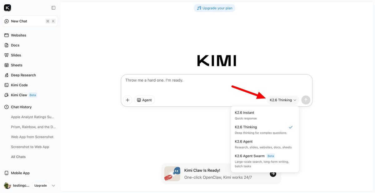 Moonshot AI launches Kimi K2.6 on Kimi Chat and APIs (2 minute read)