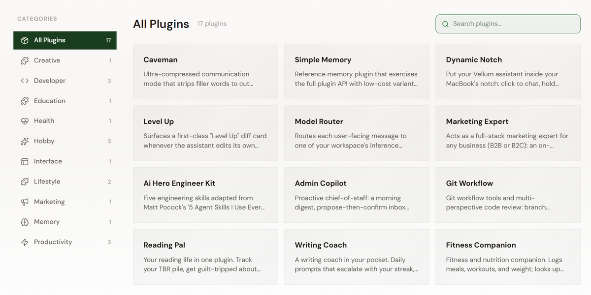 Vellum 推出個人 AI 助理專用的 Plugin Hub