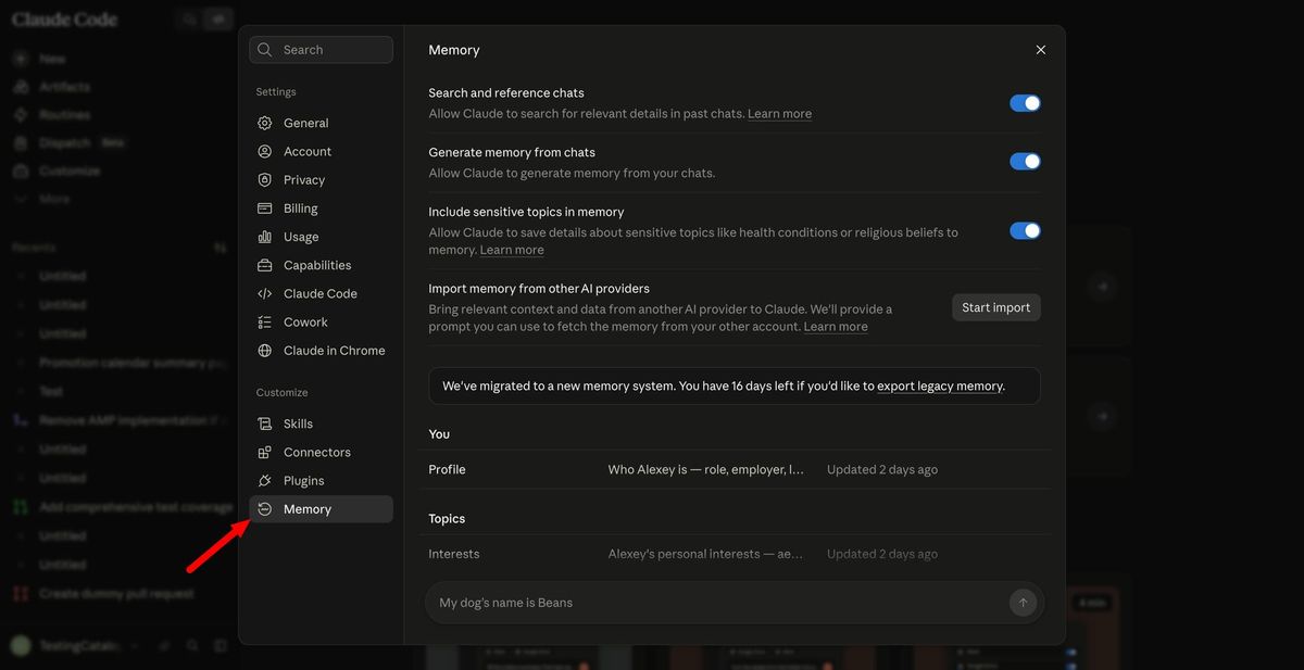 Claude unifies memory across Chat and Cowork