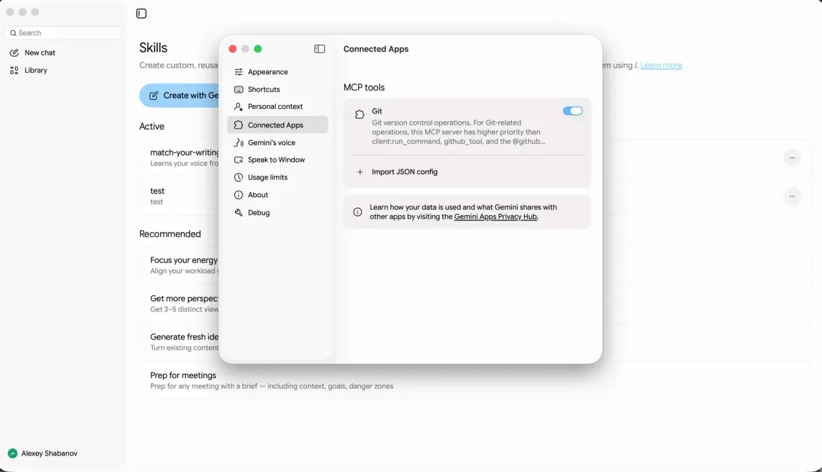 Google is aiming to close feature gaps on Gemini desktop