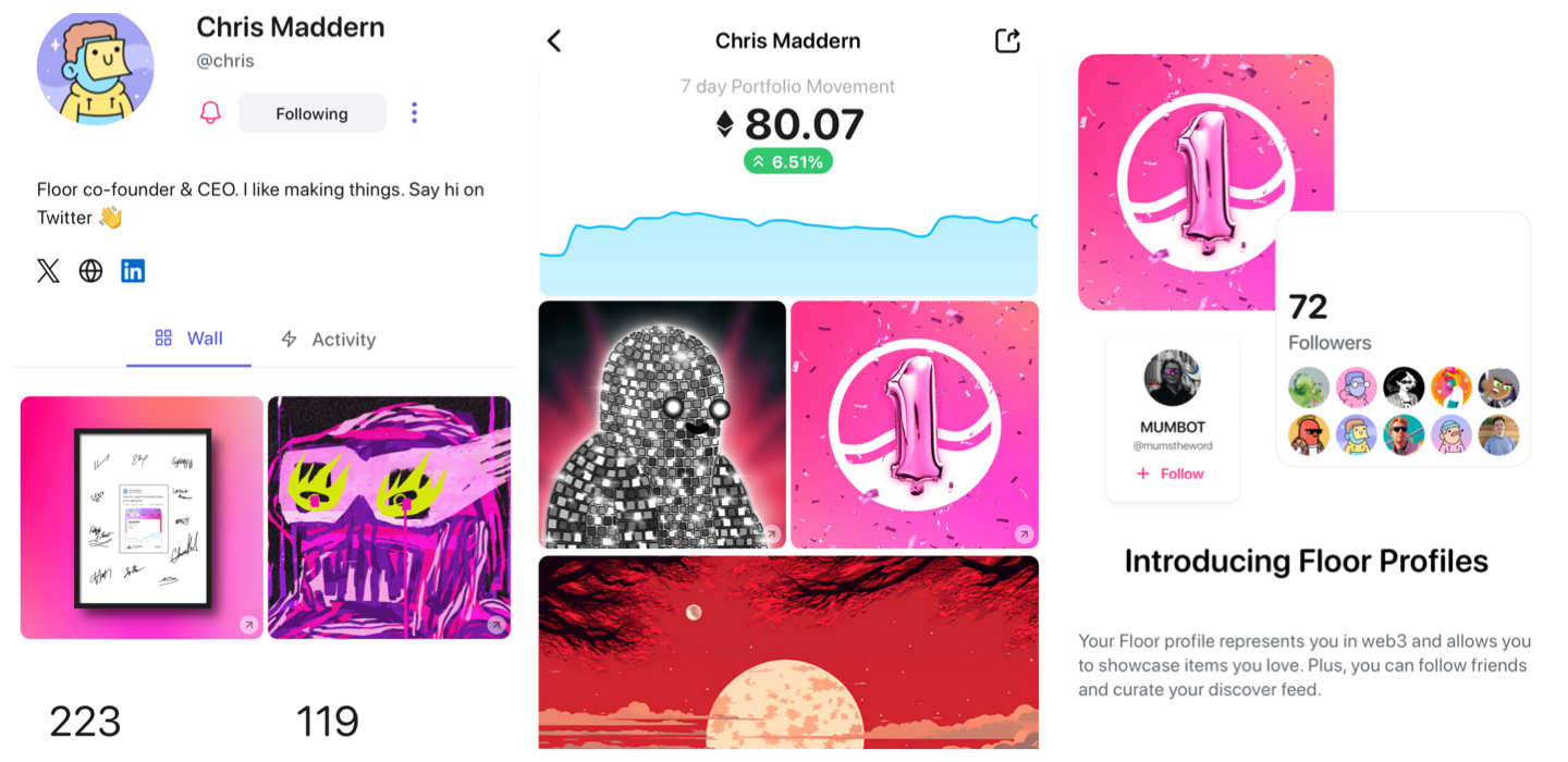 Floor NFT app released its Social Tab to some users in beta