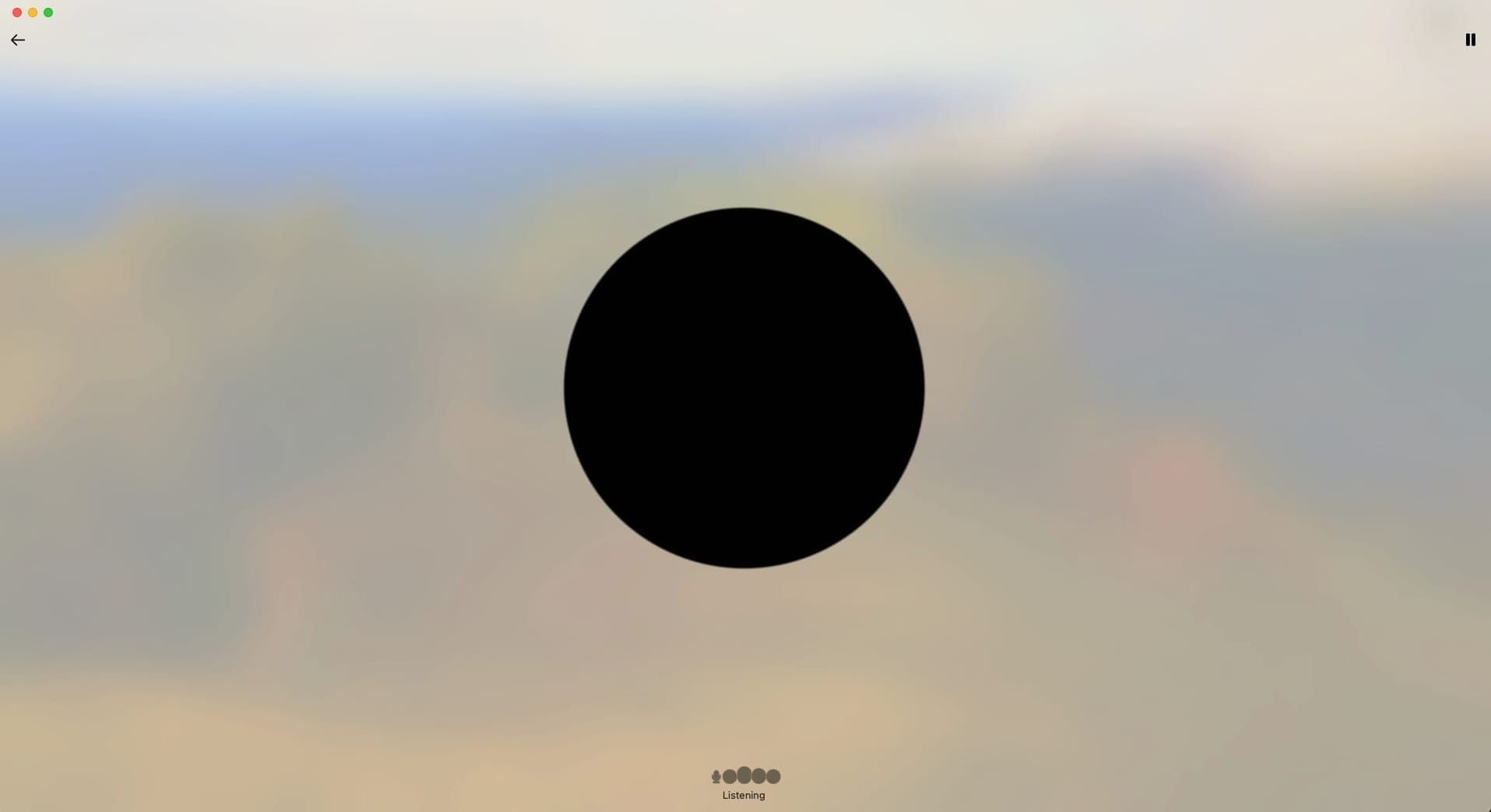 ChatGPT MacOS Alpha app voice UI