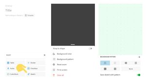 Evernote beta now allows changing background colour and pattern for sketches