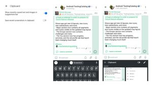 Gboard is rolling out a screenshot clipboard feature to all users