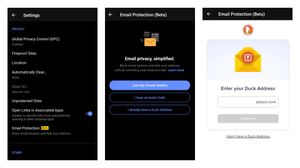 DuckDuckGo allows users to sign up for its Email Protection beta feature