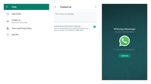 Bug reporting & feedback form on WhatsApp for Android