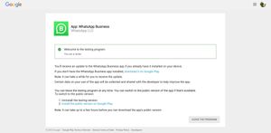 How to become a WhatsApp Business beta tester on Android