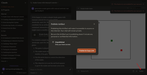 Artefact sharing on Claude