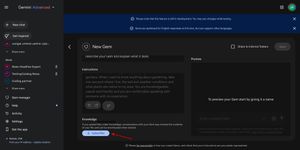 Gemini Gems knowledge base upload