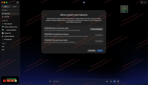 "Stream to Cursor" permission request on Gemini desktop