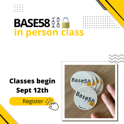 Base58⛓🔓 Launch Live Classes in Person