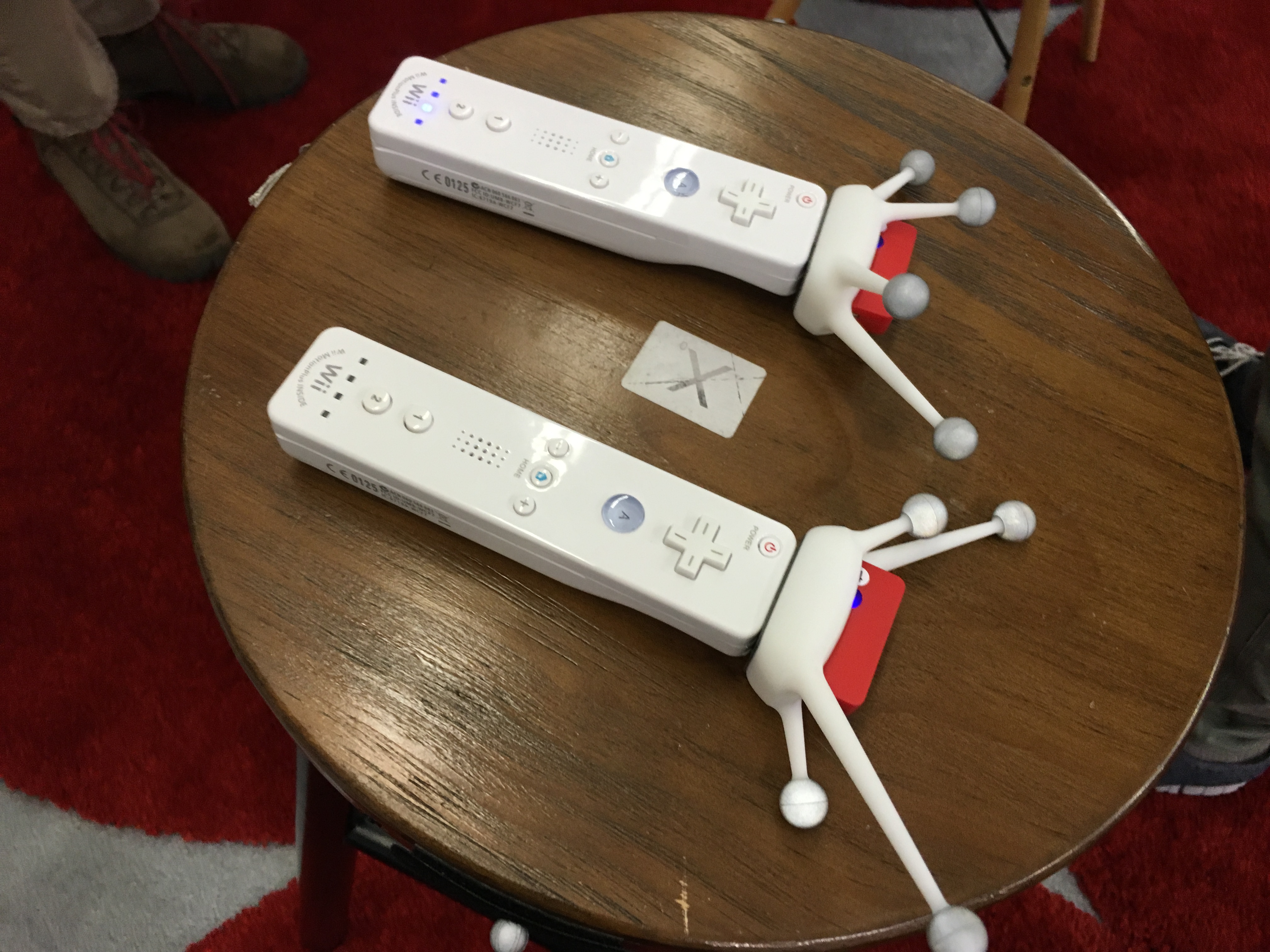 Noitom's custom built hand tracked controllers.