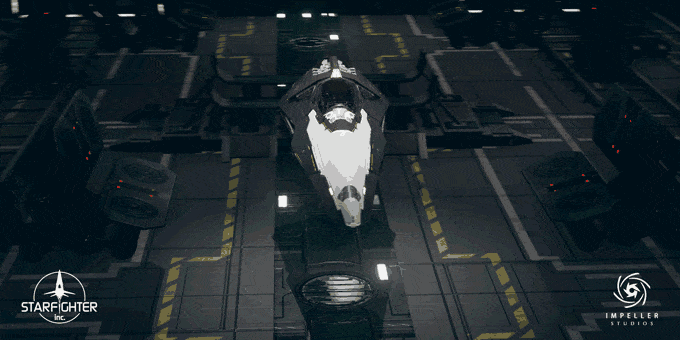 starfighter ship gif