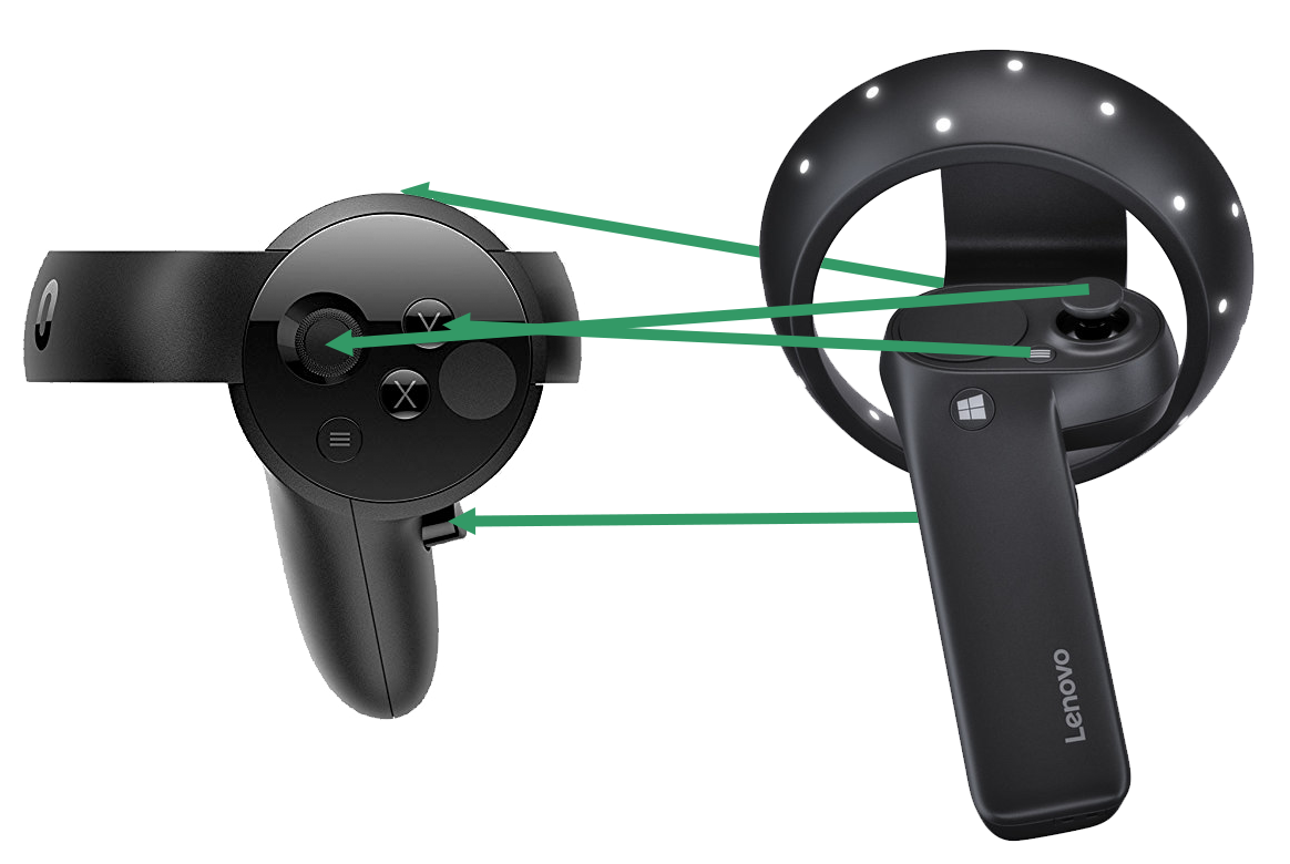 oculus control mapping wmr