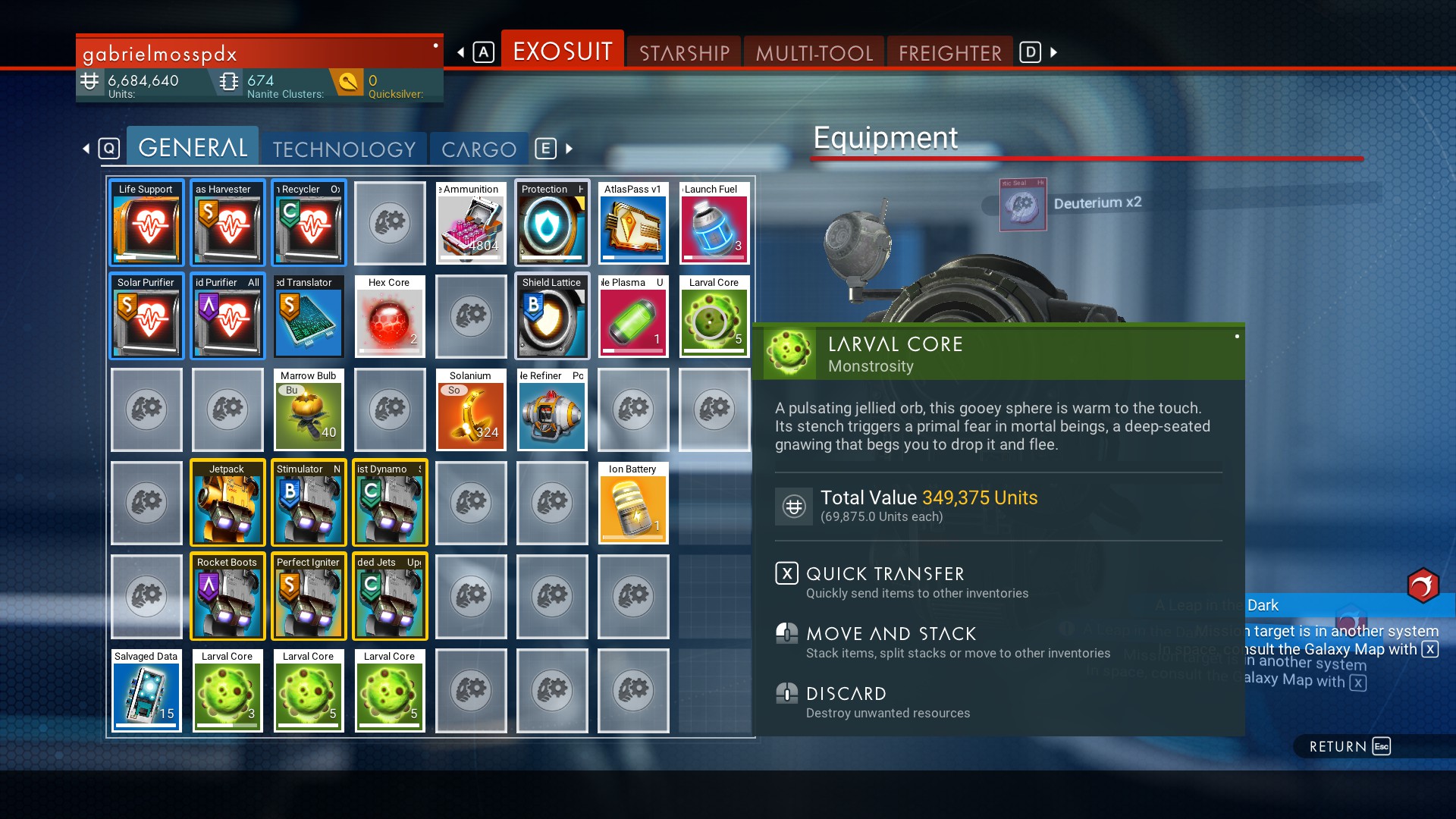 larval cores no mans sky