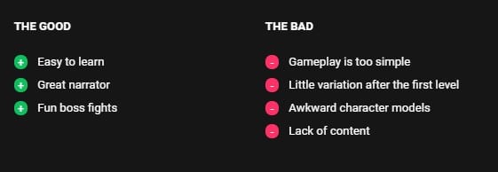 good goliath pro con list review