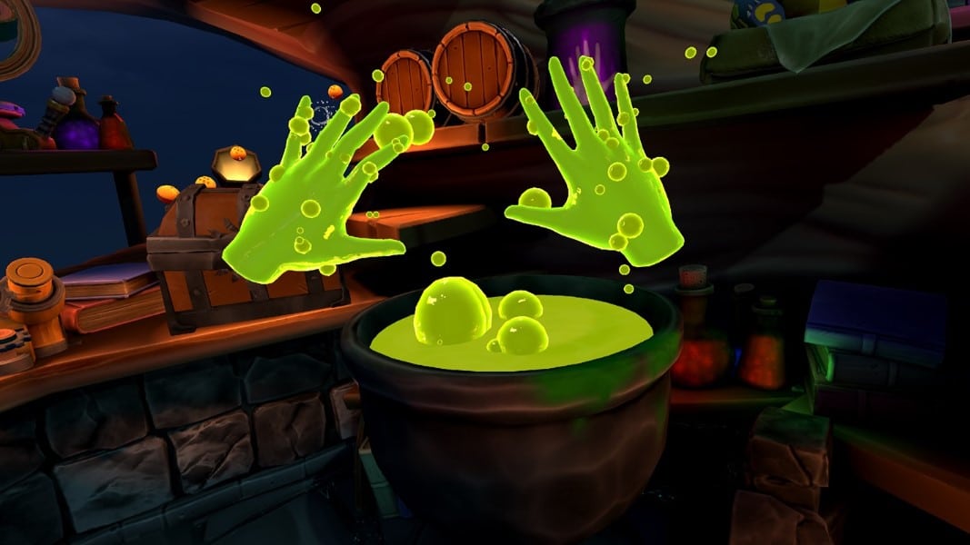 elixir hand tracking yellow hands oculus quest
