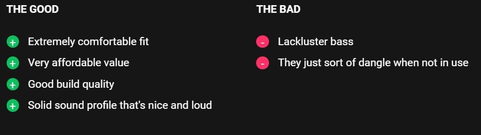 pro con list kiwi oculus quest earbuds