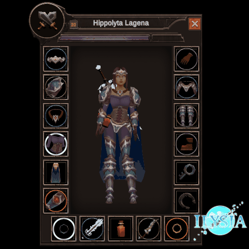 ilysia gear menu equipment vr mmo gif