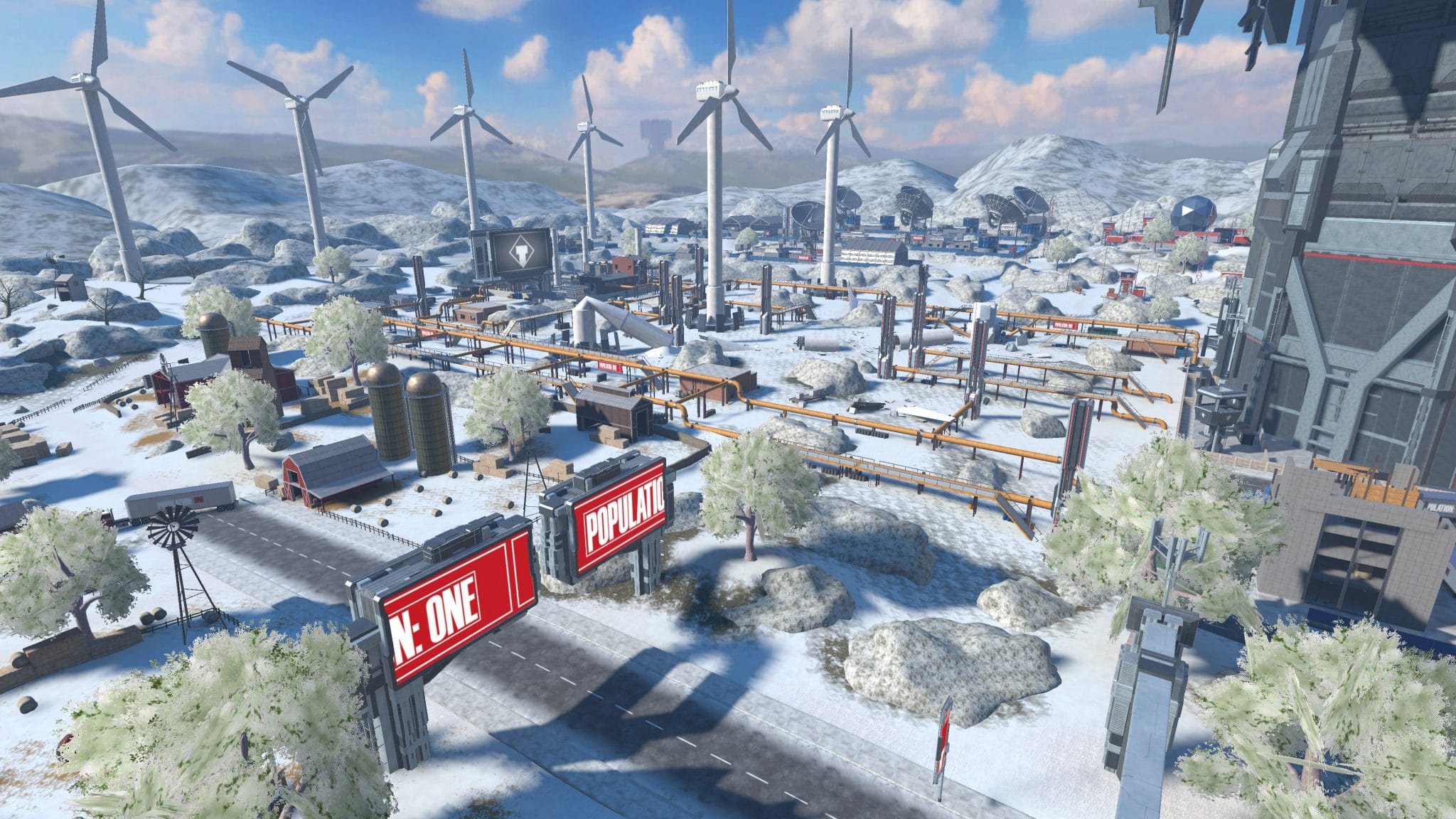 population: one winter map