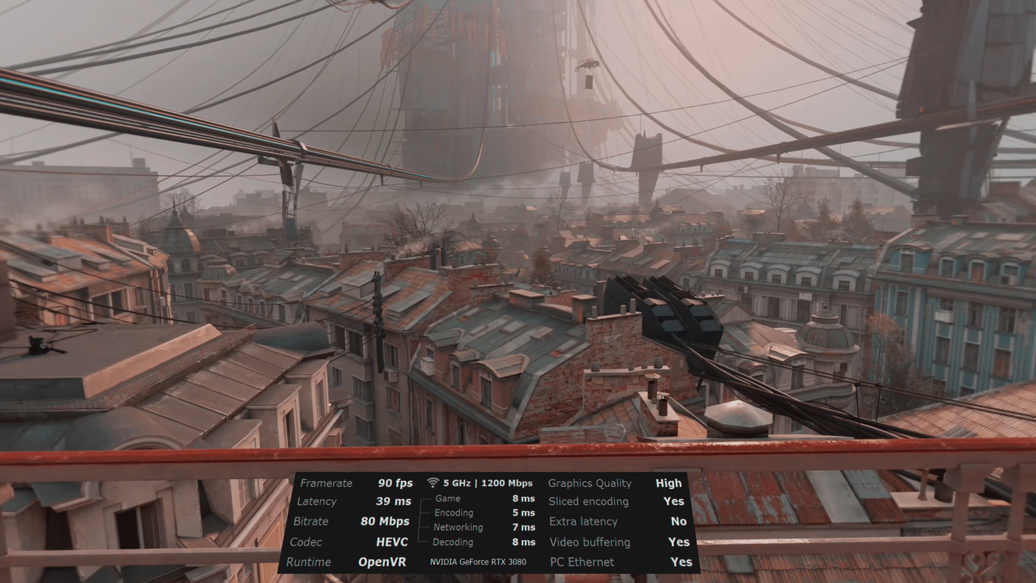 Virtual Desktop Oculus Quest Half Life Alyx Performance Overlay