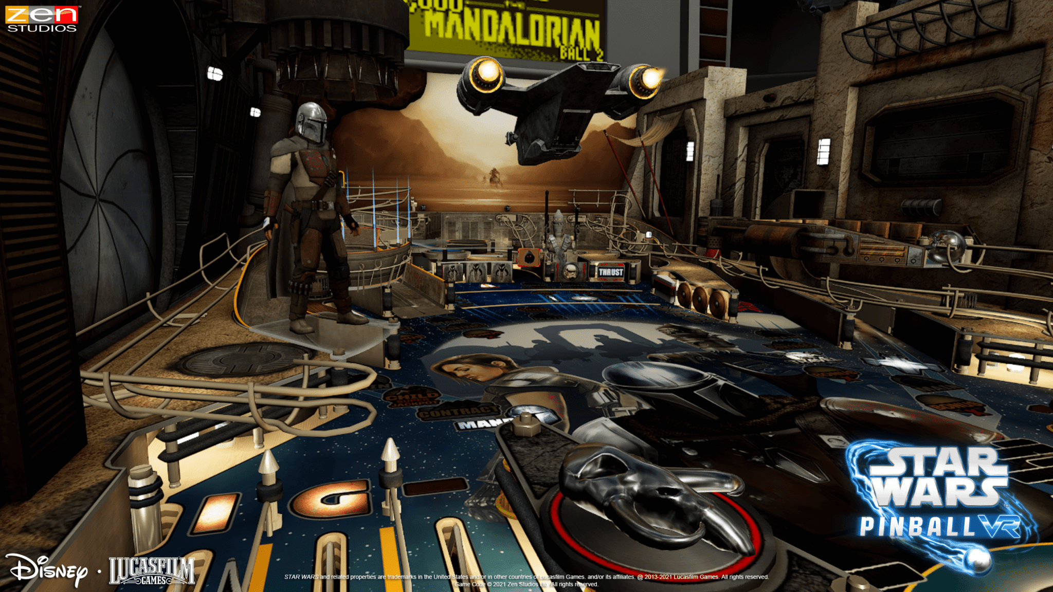 star wars pinball vr mandalorian