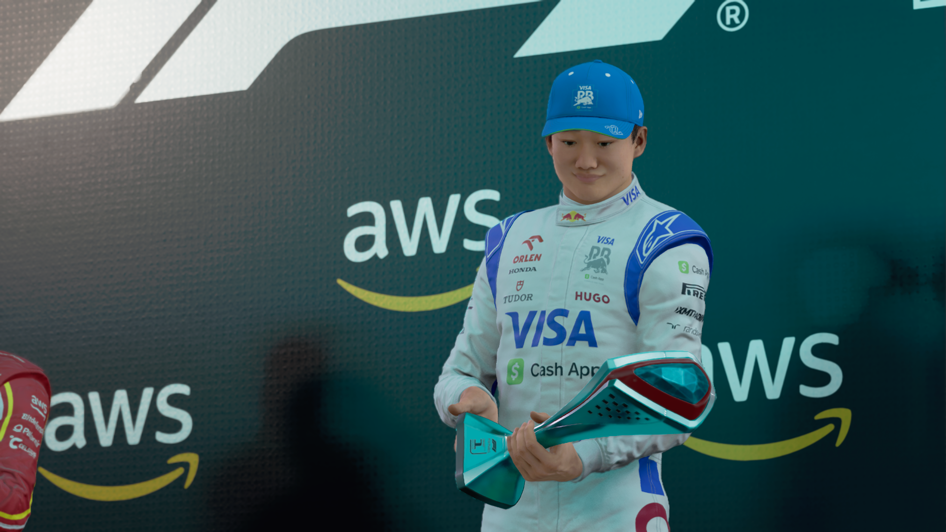 F1 24 - Yuki Tsunoda winning a race