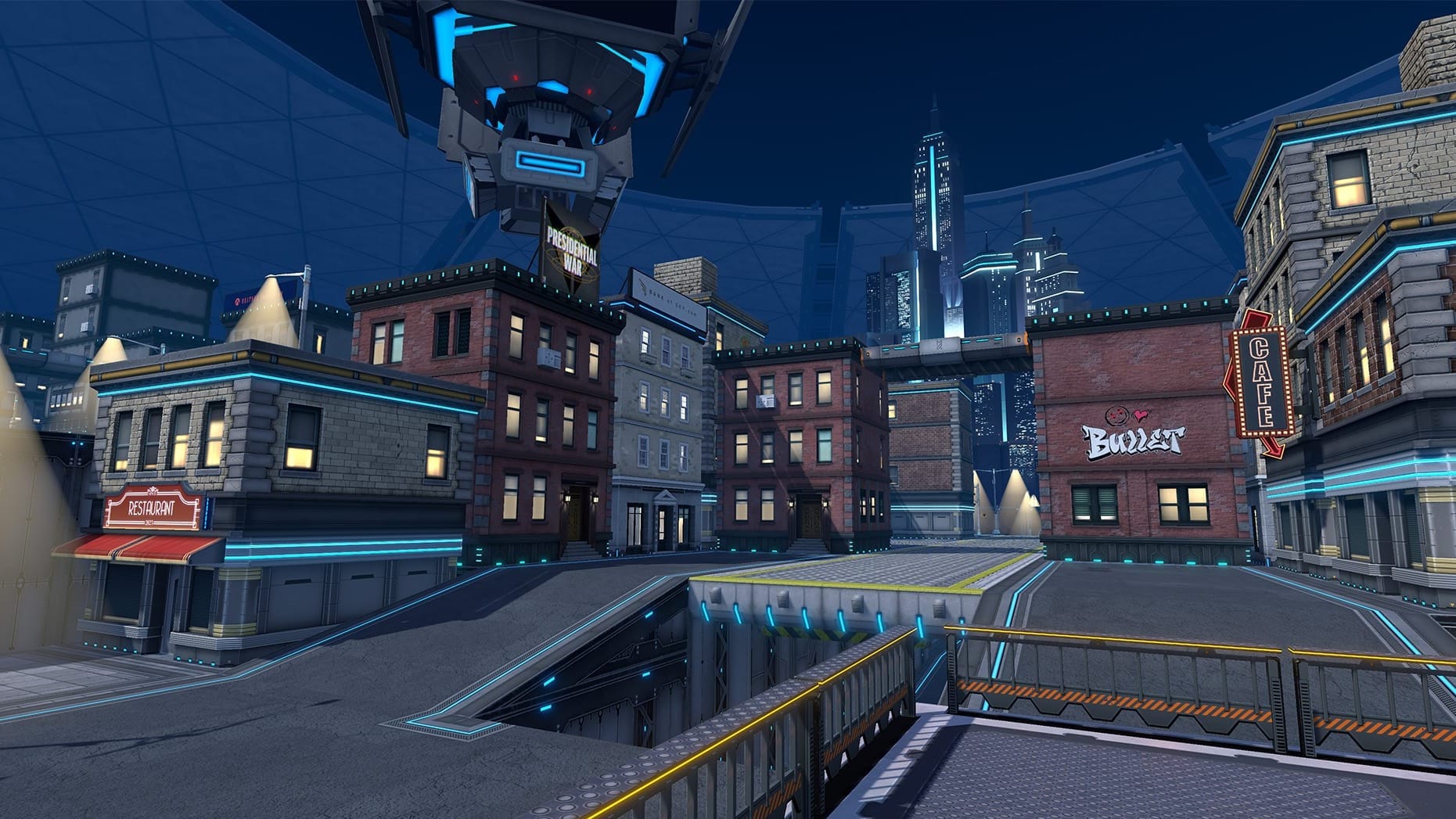 Brazen Blaze city-themed stage