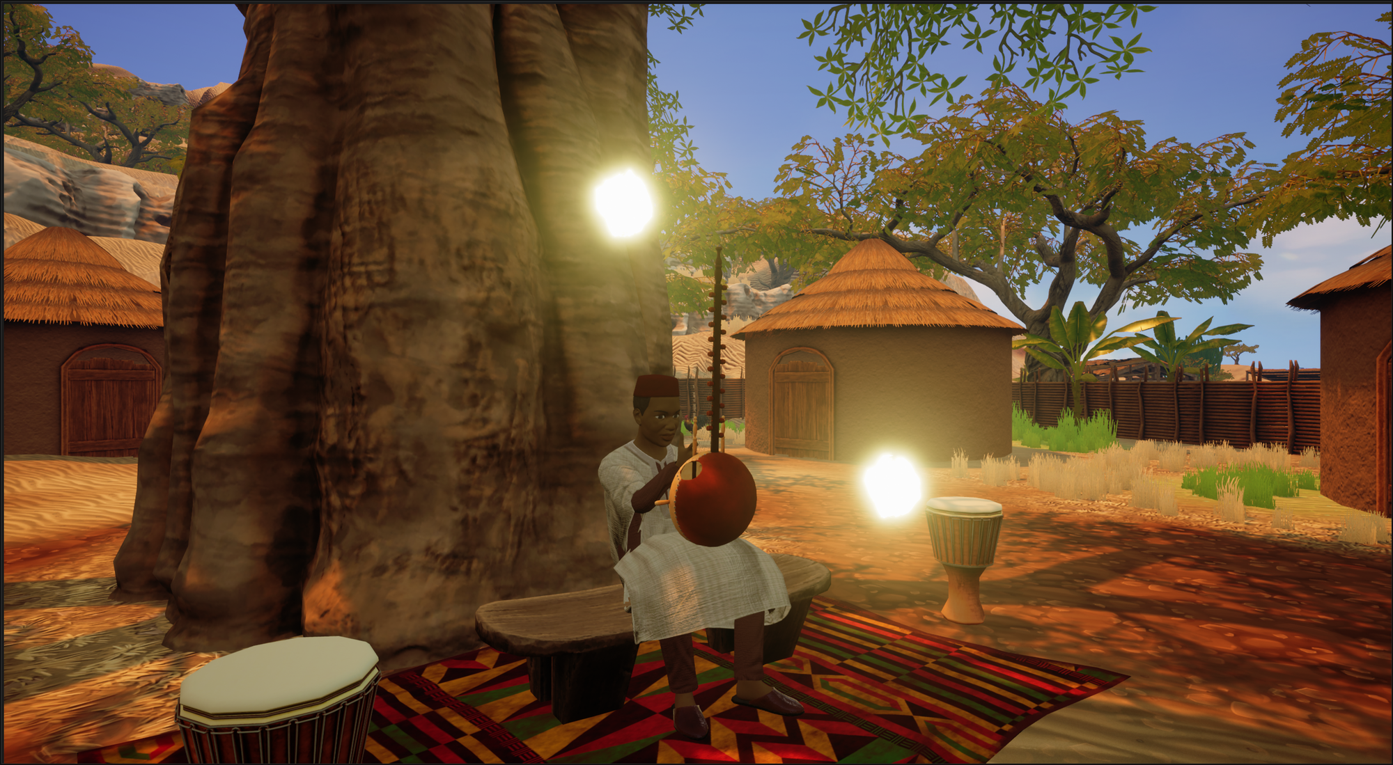 Verse VR screenshot shows a Senegalese village